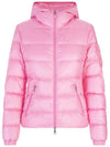 Women's Gles Down Short Padding Rose Pink - MONCLER - BALAAN 2