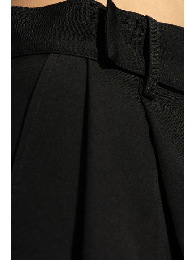 Yohji Yamamoto Wool Shorts, Women's, Black - YOHJI YAMAMOTO - BALAAN 5