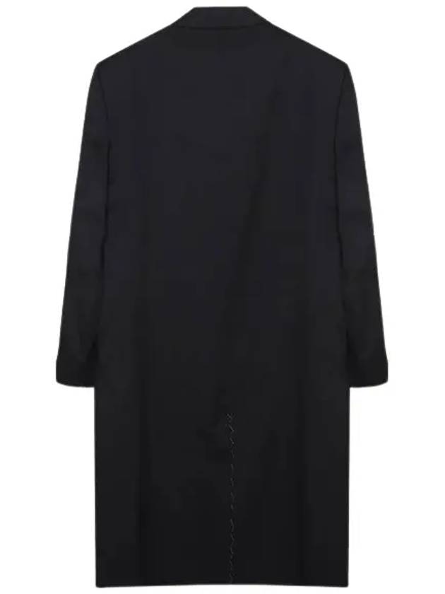 Virgin Wool Oversized Fit Single Coat Black - AMI - BALAAN 2