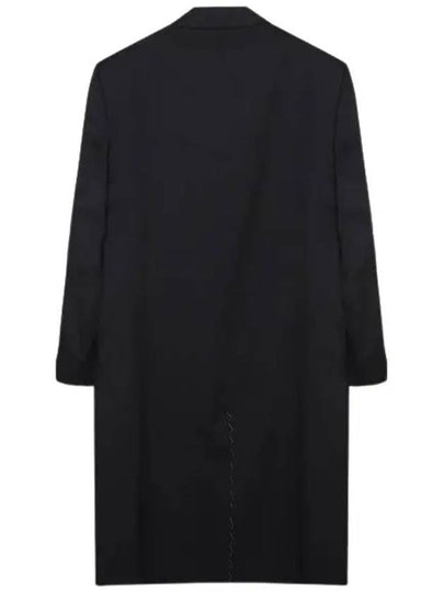 Virgin Wool Oversized Fit Single Coat Black - AMI - BALAAN 2