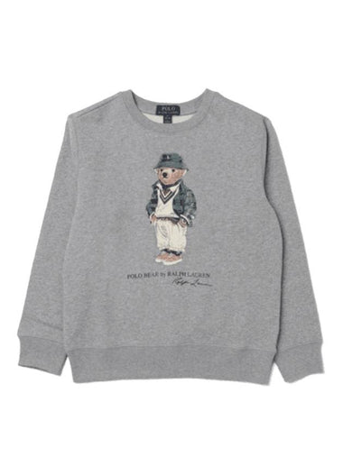 Kids Bear Fleece Sweatshirt Grey - POLO RALPH LAUREN - BALAAN 1