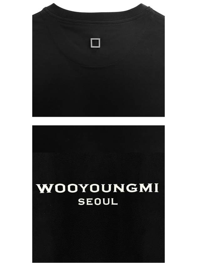 Front Seoul Logo Short Sleeve T-Shirt Black - WOOYOUNGMI - BALAAN 6