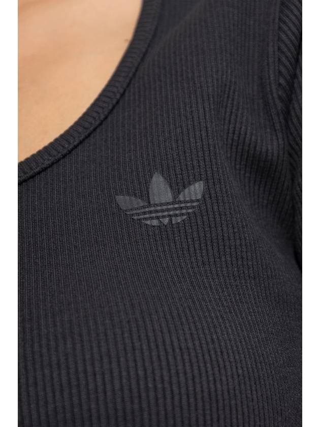 ADIDAS Originals Short Top With Logo, Women's, Black - ADIDAS ORIGINALS - BALAAN 5