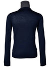 11th Anniversary Fake Cardigan Neck Polar Wool Knit Navy 74HA0526 - DSQUARED2 - BALAAN 3