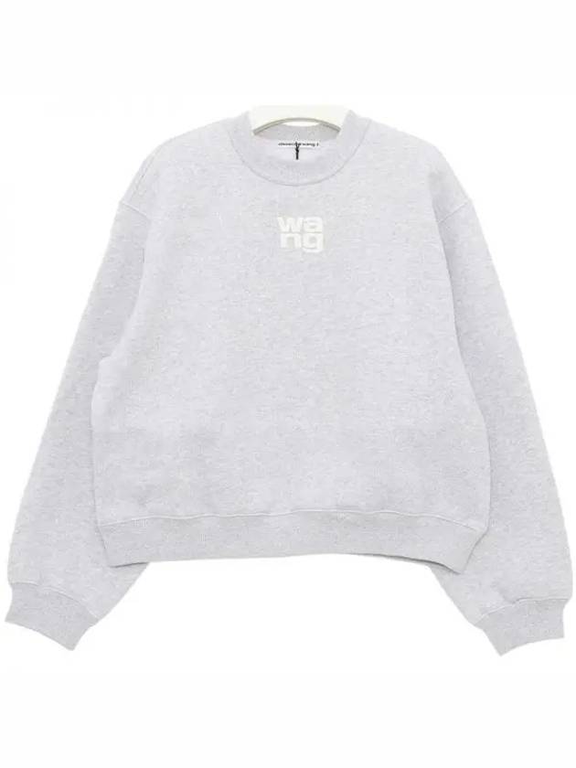 Logo Print Sweatshirt Grey - ALEXANDER WANG - BALAAN 2