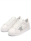 Pure Star Glitter Silver Low Top Sneakers White - GOLDEN GOOSE - BALAAN 5