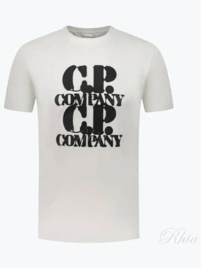 30/1 Jersey Graphic Short Sleeve T-Shirt White - CP COMPANY - BALAAN 2