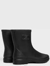 Natural Rubber Mid Rain Boots Black - CELINE - BALAAN 6