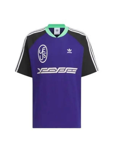 adidas Yes IC BS Team Short Sleeve T Shirt Legacy Indigo Black - ADIDAS - BALAAN 1