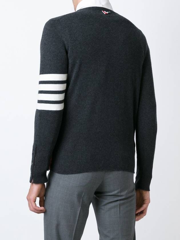 diagonal armband cashmere knit MKA001A - THOM BROWNE - BALAAN 3