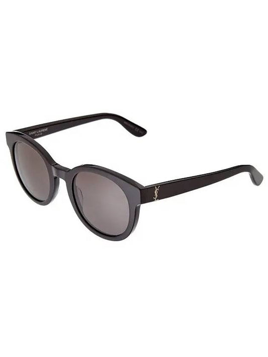 Eyewear Gold Round Frame Sunglasses Black - SAINT LAURENT - BALAAN 2