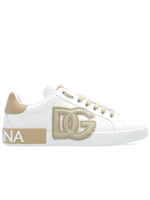 Portofino Leather Low Top Sneakers White - DOLCE&GABBANA - BALAAN 2