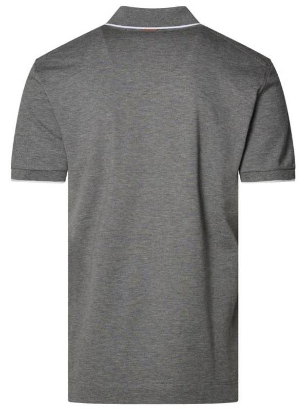 Polo T shirt RE7358 A5B746 K95 Free Gray melang - ERMENEGILDO ZEGNA - BALAAN 3