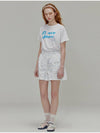 Kitten printed Nylon Banding Shorts_White - OPENING SUNSHINE - BALAAN 5