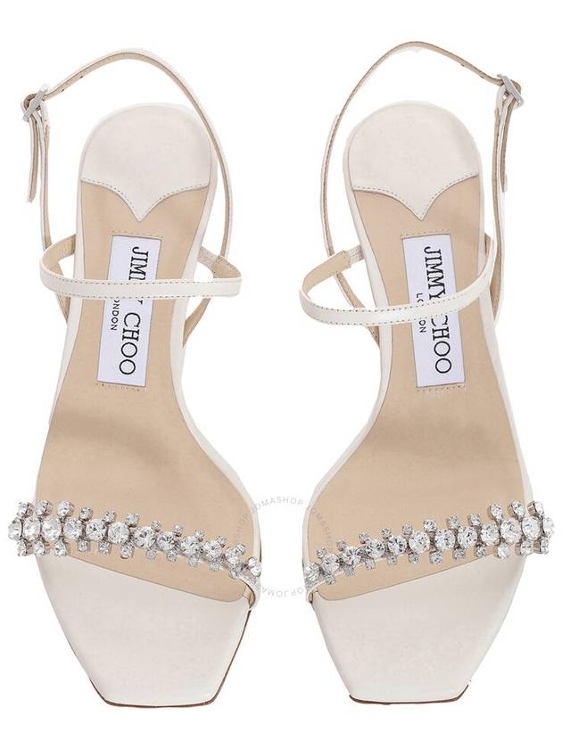 Jimmy Choo Meira 85 Leather Sandals, Brand Size 39.5 ( US Size 9.5 ) - JIMMY CHOO - BALAAN 3