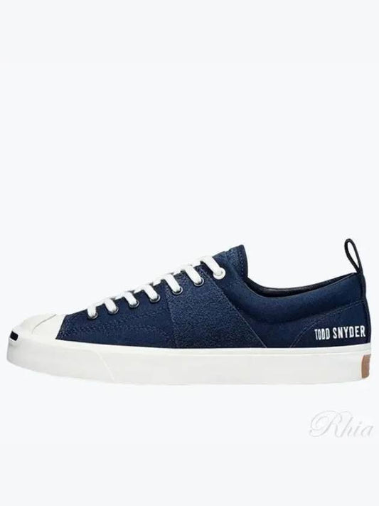 X Todd Snyder Jack Purcell Obsidian Low 171844C Canvas Shoes - CONVERSE - BALAAN 1