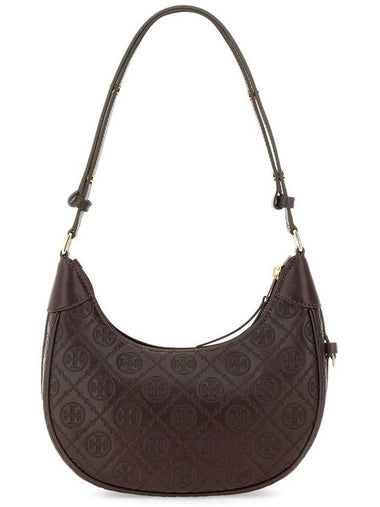 T MONOGRAM CRESCENT MOON BAG - TORY BURCH - BALAAN 1