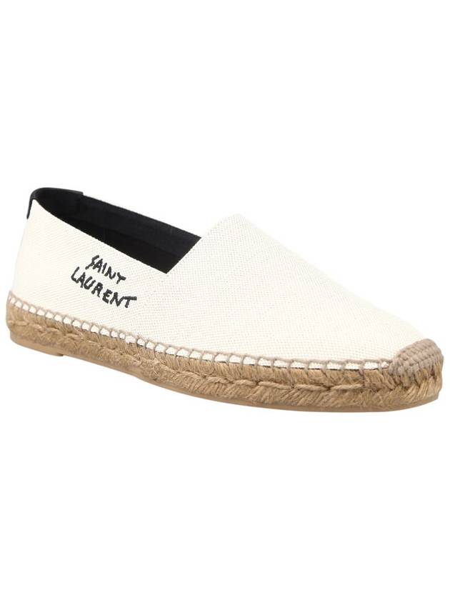 Logo Monogram Espadrilles Beige - SAINT LAURENT - BALAAN 4