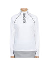 Logo Half Zip Up High Neck Long Sleeve T-Shirt White - G/FORE - BALAAN 1