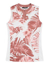 Golf Sleeveless T-shirt Maya Print Sleeveless Top GWJT07430 - J.LINDEBERG - BALAAN 2