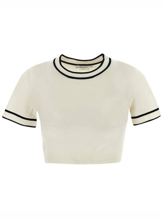 Contrast knit crop top 2411361042600 - MAX MARA - BALAAN 2