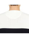 V logo bicolor knit top - VALENTINO - BALAAN 8