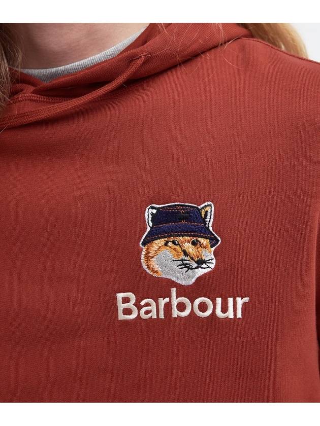 Fox Head Logo Hoodie Organge - BARBOUR - BALAAN 6