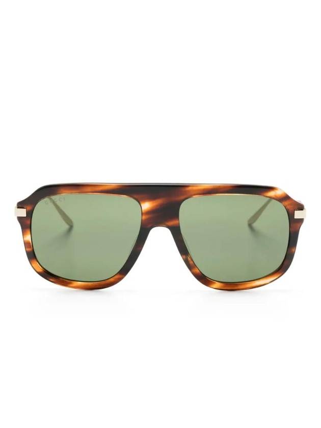 tortoiseshell effect pilot frame sunglasses GG1309S - GUCCI - BALAAN 1