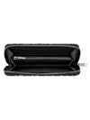 Oblique Jacquard Zipper Long Wallet Black Beige - DIOR - BALAAN 3