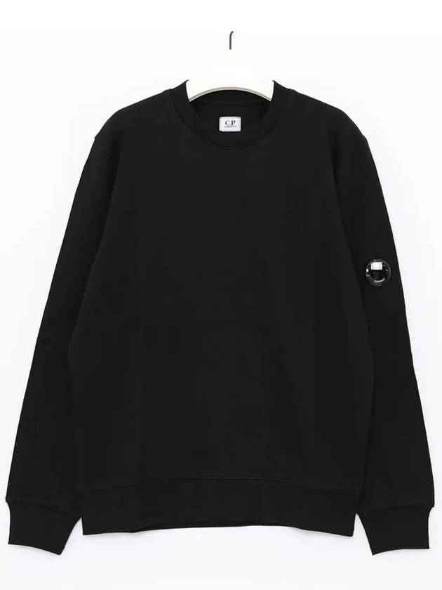 Diagonal Raised Fleece Sweatshirt Black - CP COMPANY - BALAAN 3