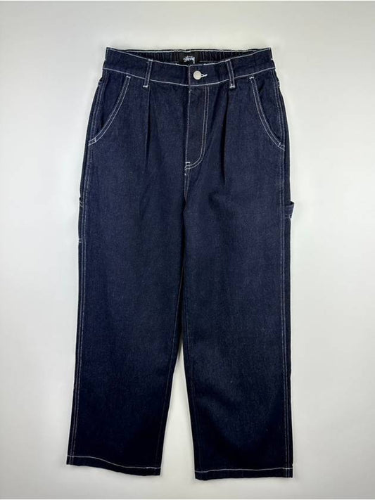 Nevada Nevada Denim Wide Jeans Blue - STUSSY - BALAAN 2