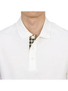 Eddie Cotton Polo Shirt White - BURBERRY - BALAAN 7