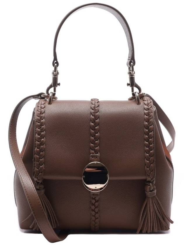 Penelope Leather Shoulder Bag Dark Nut - CHLOE - BALAAN 3