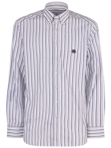 Etro Button-Down Collar Cotton Shirt - ETRO - BALAAN 1