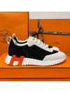 Bouncing Mesh Low Top Sneakers Noir Blanc - HERMES - BALAAN 3