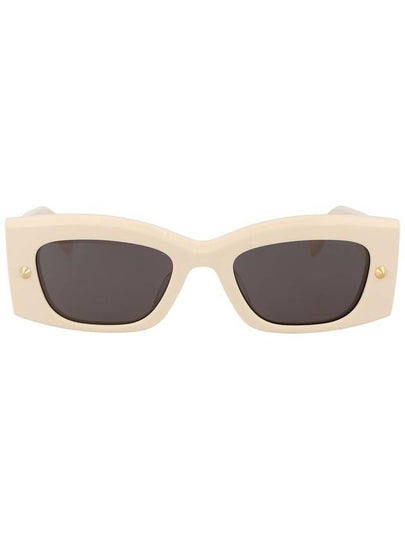 Sunglasses AM0426S 005 005 IVORY IVORY GRAY - ALEXANDER MCQUEEN - BALAAN 2