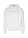 Logo Drawstring Hoodie White - STONE ISLAND - BALAAN 2