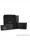 Tiny Cassandre Fragments Silver Hardware Leather Zipper Card Wallet Black - SAINT LAURENT - BALAAN 5