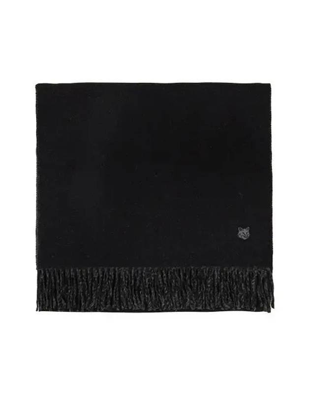 Bold Fox Head Patch Muffler Black Charcoal - MAISON KITSUNE - BALAAN 2