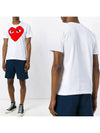 P1T026 Big Heart Short Sleeve TShirt - COMME DES GARCONS PLAY - BALAAN 1