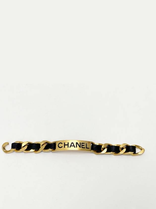 Initial Black Gold Chain Bracelet 4VCHA19600 - CHANEL - BALAAN 4