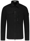 Supima Cotton Twill Stretch-TC Jacket Black - STONE ISLAND - BALAAN 2