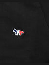 Tricolor Fox Patch Sweatshirt Black - MAISON KITSUNE - BALAAN.