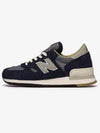 990v1 Made in USA Low Top Sneakers Dark Navy - NEW BALANCE - BALAAN 2