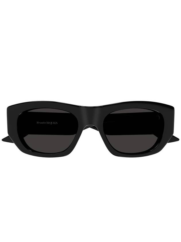 Eyewear Logo Print Geometric Frame Sunglasses AM0450S - ALEXANDER MCQUEEN - BALAAN 2