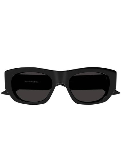 Eyewear Logo Print Geometric Frame Sunglasses AM0450S - ALEXANDER MCQUEEN - BALAAN 2