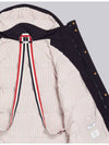 Men's 4 Bar Poly Twill Hooded Parka Navy - THOM BROWNE - BALAAN 6