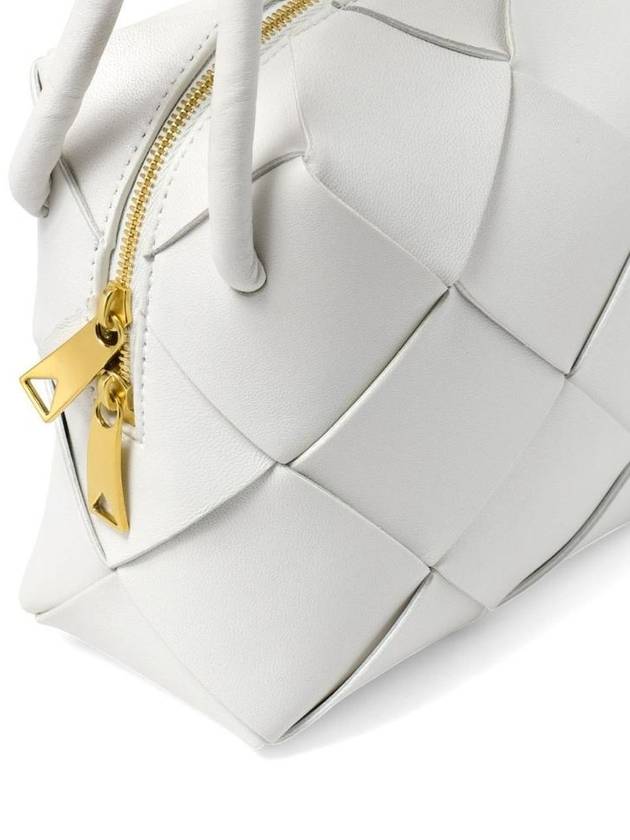 Cassette Intrecciato Mini Shoulder Bag White - BOTTEGA VENETA - BALAAN 6