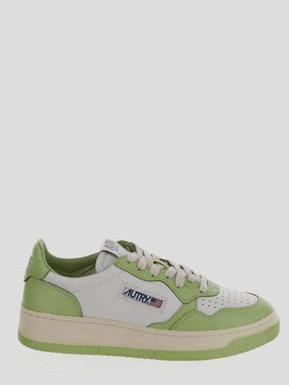 Women's Medalist Bi-Color Low-Top Sneakers Green - AUTRY - BALAAN 2