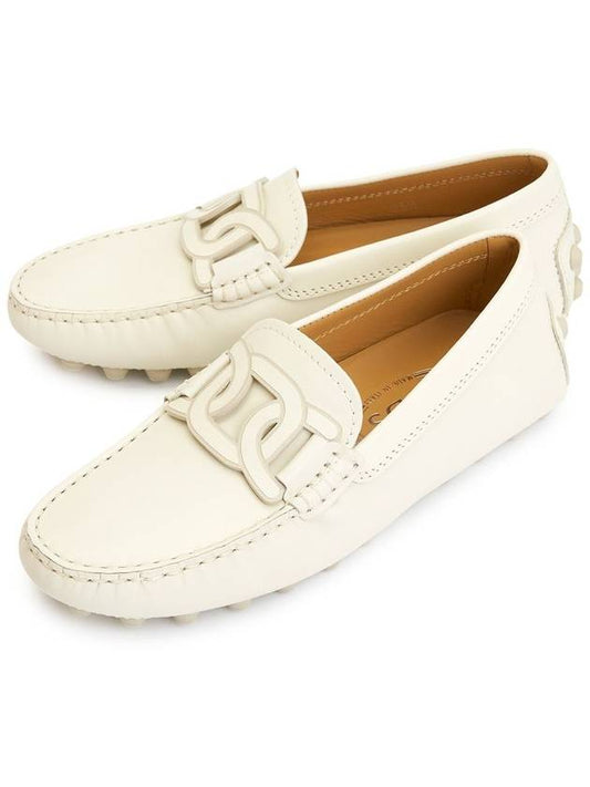 Kate Gommino Bubble Leather Driving Shoes Off White - TOD'S - BALAAN 2